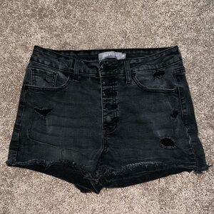 Just USA Fray Hem High Rise Short